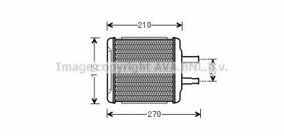 AVA QUALITY COOLING dw6088 -  Теплообменник, отопление салона